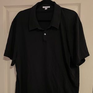James Perse Black Polo